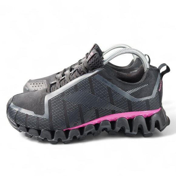 Reebok ZigWild Trail 6 'Black Pink' Performance Running Shoes FX1439 Women's 8 - Picture 2 of 10